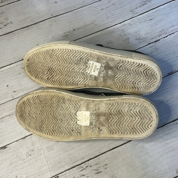 s-l400.jpg J/Slides NYC Grey Suede Platform Slip On Sneakers